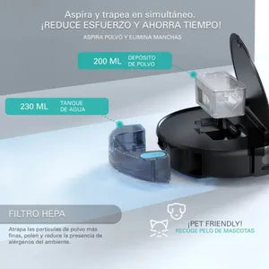 Aspiradora Robot Philco RVCF25PI con Trapeadora