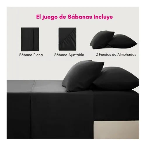 Kit x10 Juegos de Sábanas Ultra Suaves 2 Plazas – Diseño Liso