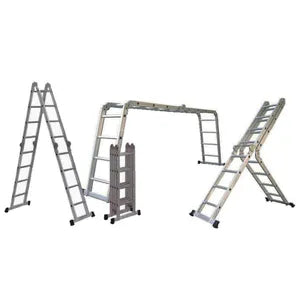 Escalera de Aluminio 4x4 Articulada 16 Escalones Garden Life TE1700 Multipropósito
